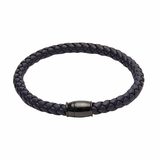 Crystals by HCA-Armband-VIRO-leer-blauw