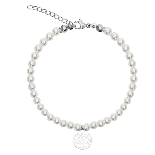 Crystals by HCA-Armband-Roestvrijstaal-Parel-Levensboom