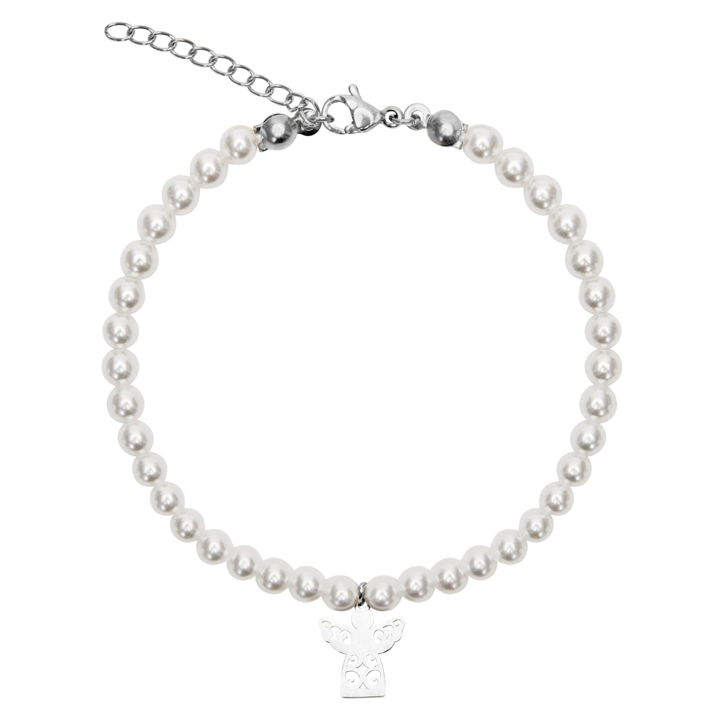 Crystals by HCA-Armband-Roestvrijstaal-Parel-Engel