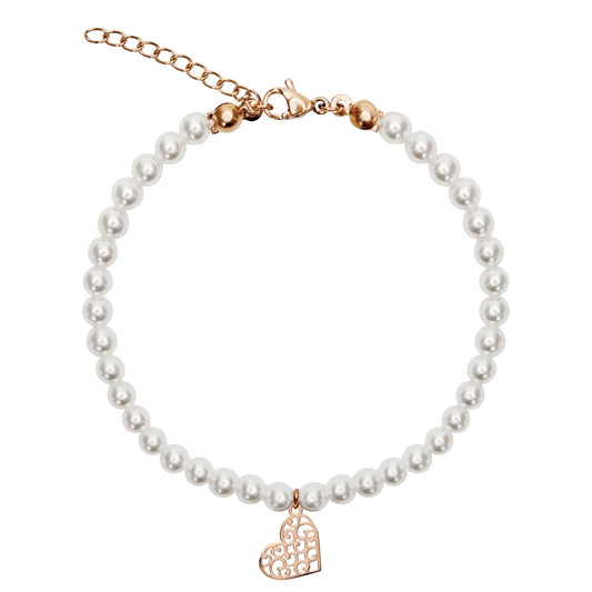 Crystals by HCA-Armband-Roségoud-Parel-Hart