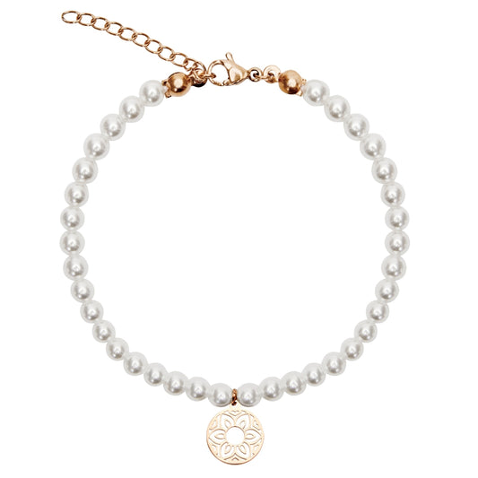 Crystals by HCA-Armband-Roségoud-Parel-Mandala of love