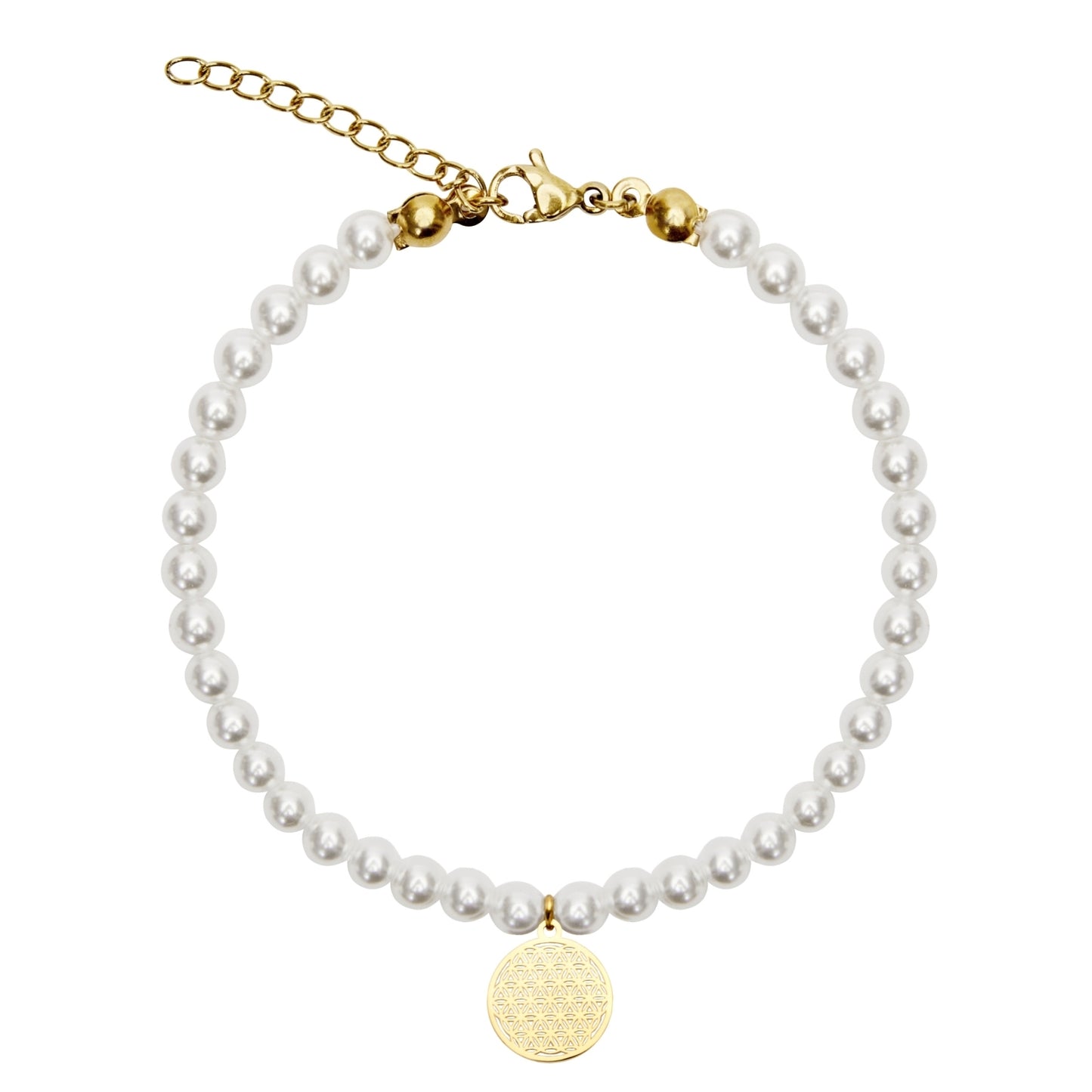 Crystals by HCA-Armband-Verguld-Parel-Levensbloem
