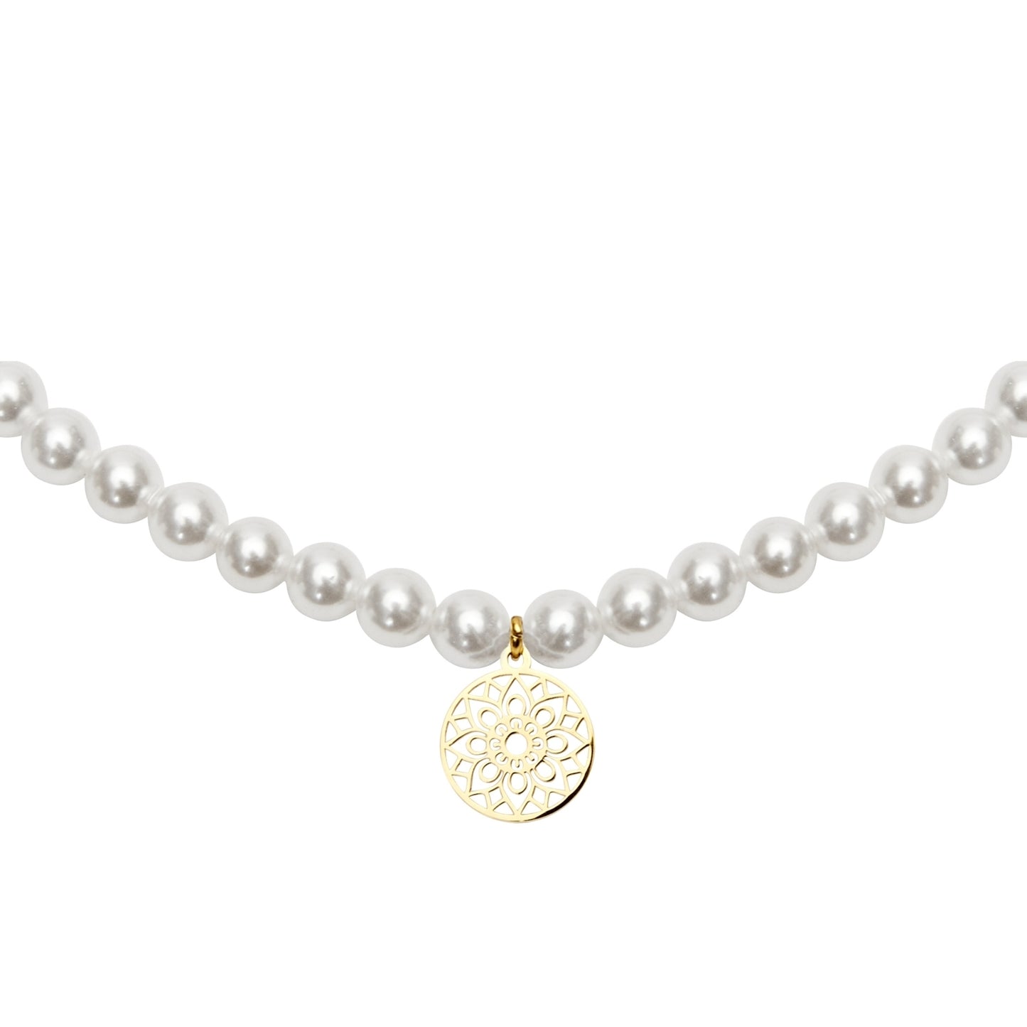 Crystals by HCA-Armband-Verguld-Parel-Mandala of luck