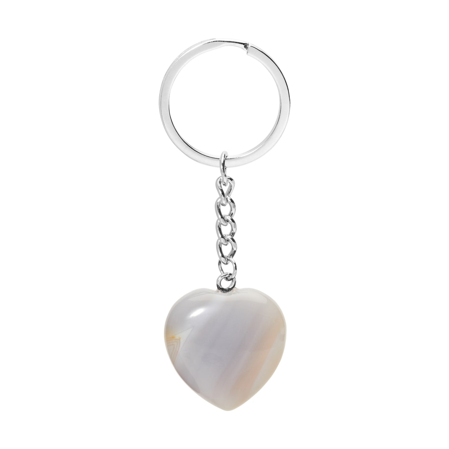 Sleutelhanger - Lovely Stones - grijze agaat