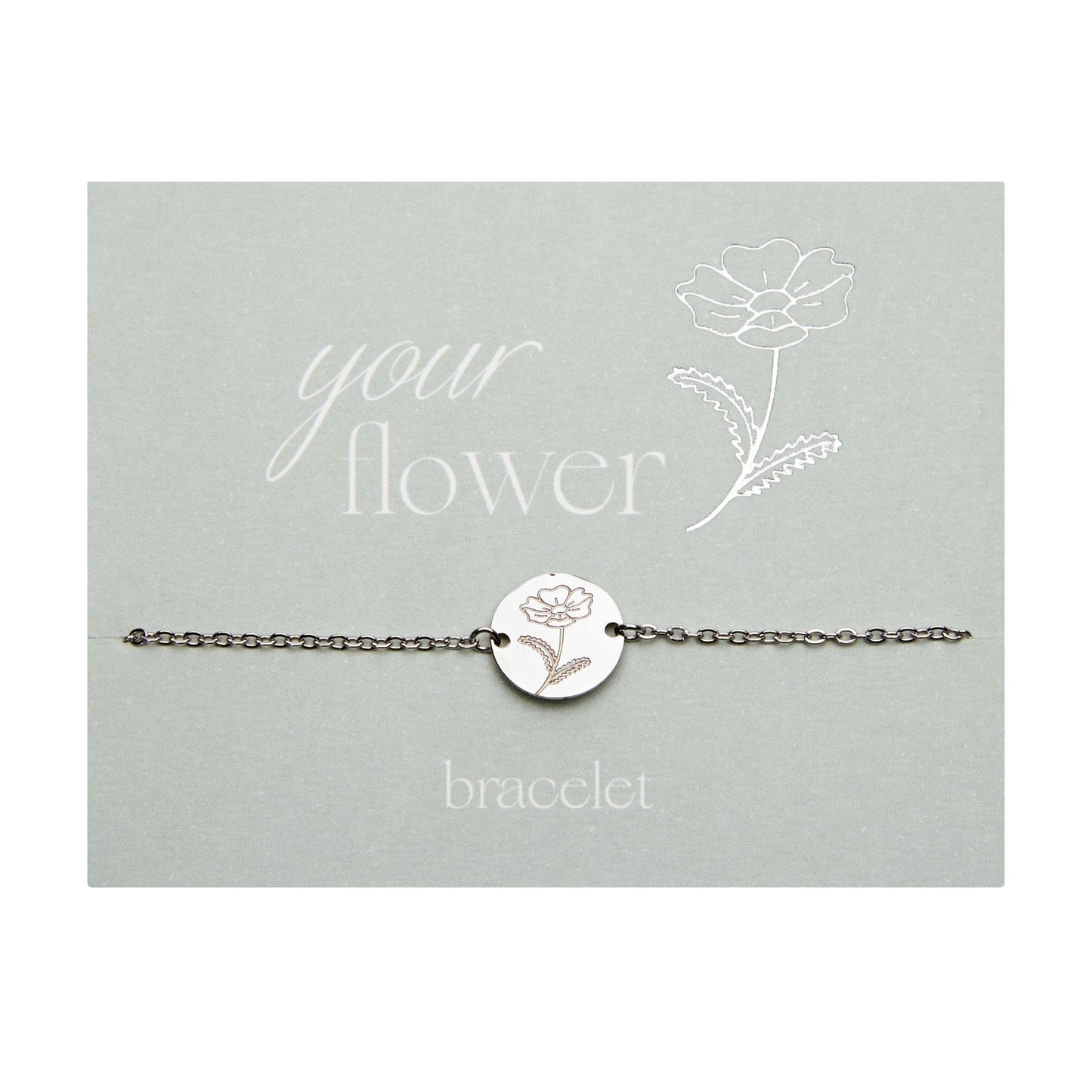 Crystals by HCA-Armband-Your flower-Chrysant-November