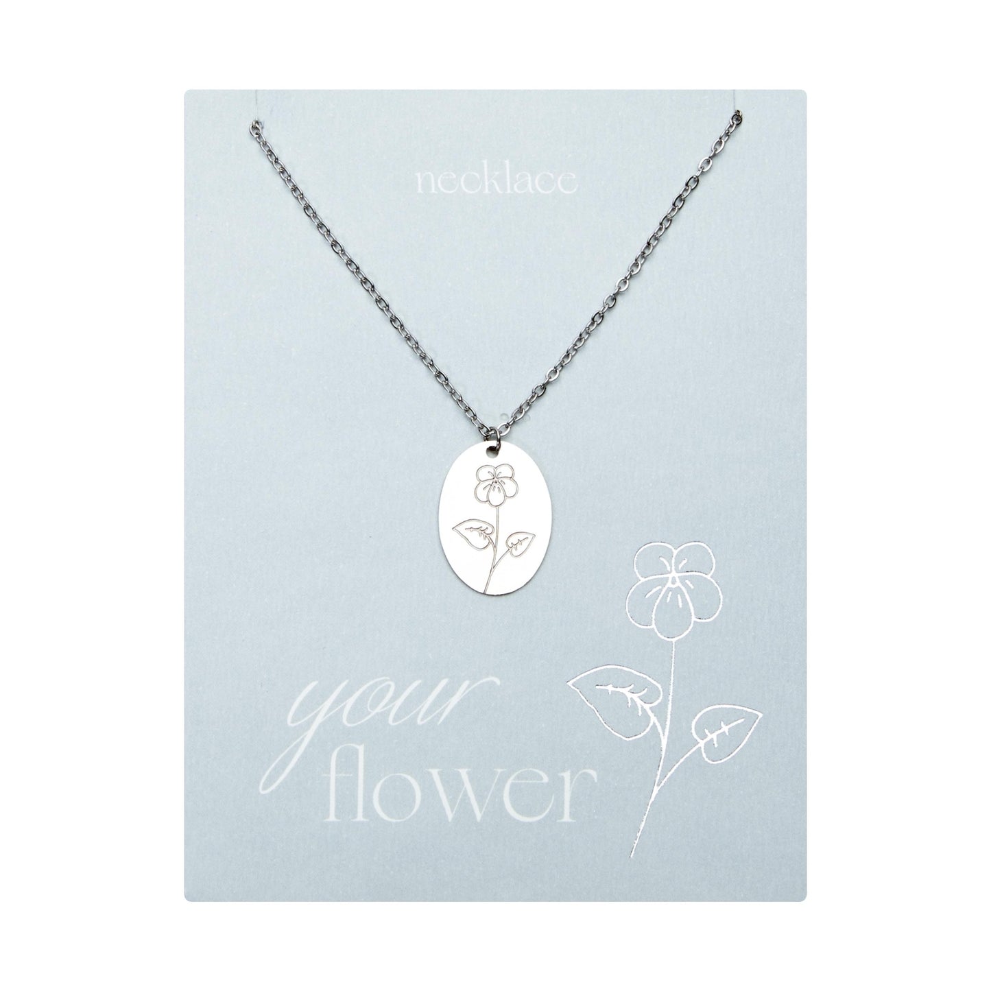 Crystals by HCA-Ketting-Your flower-Violet-Februari