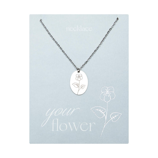 Crystals by HCA-Ketting-Your flower-Violet-Februari