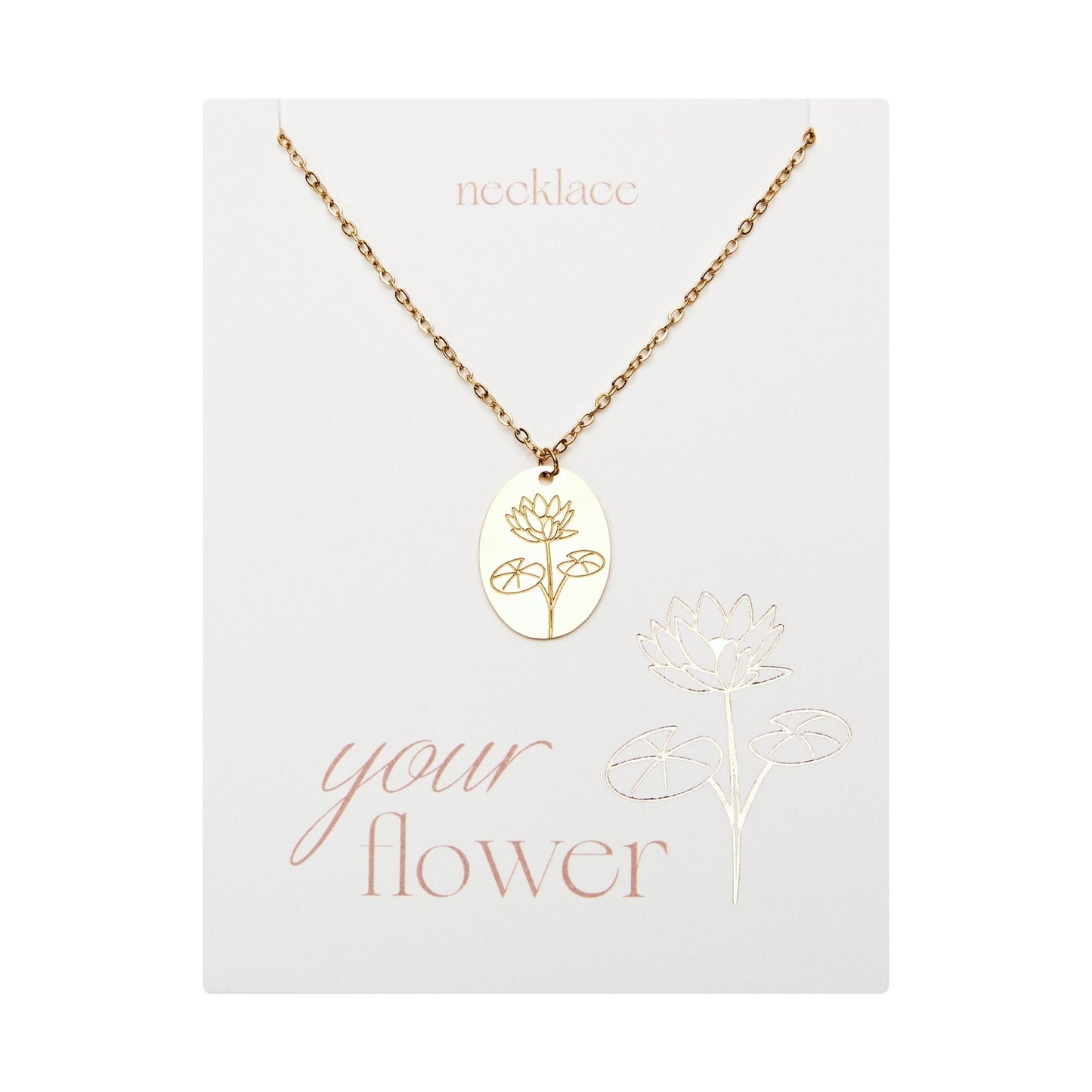 Crystals by HCA-Ketting-Your flower-Waterlelie-Juli