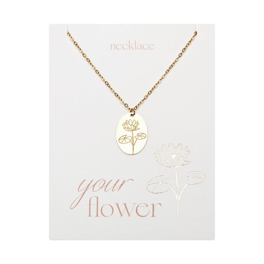 Crystals by HCA-Ketting-Your flower-Waterlelie-Juli