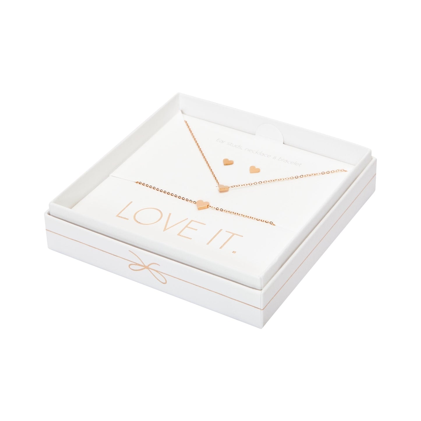 Crystals by HCA-Geschenkset-Love it.-Roségoud-Hart