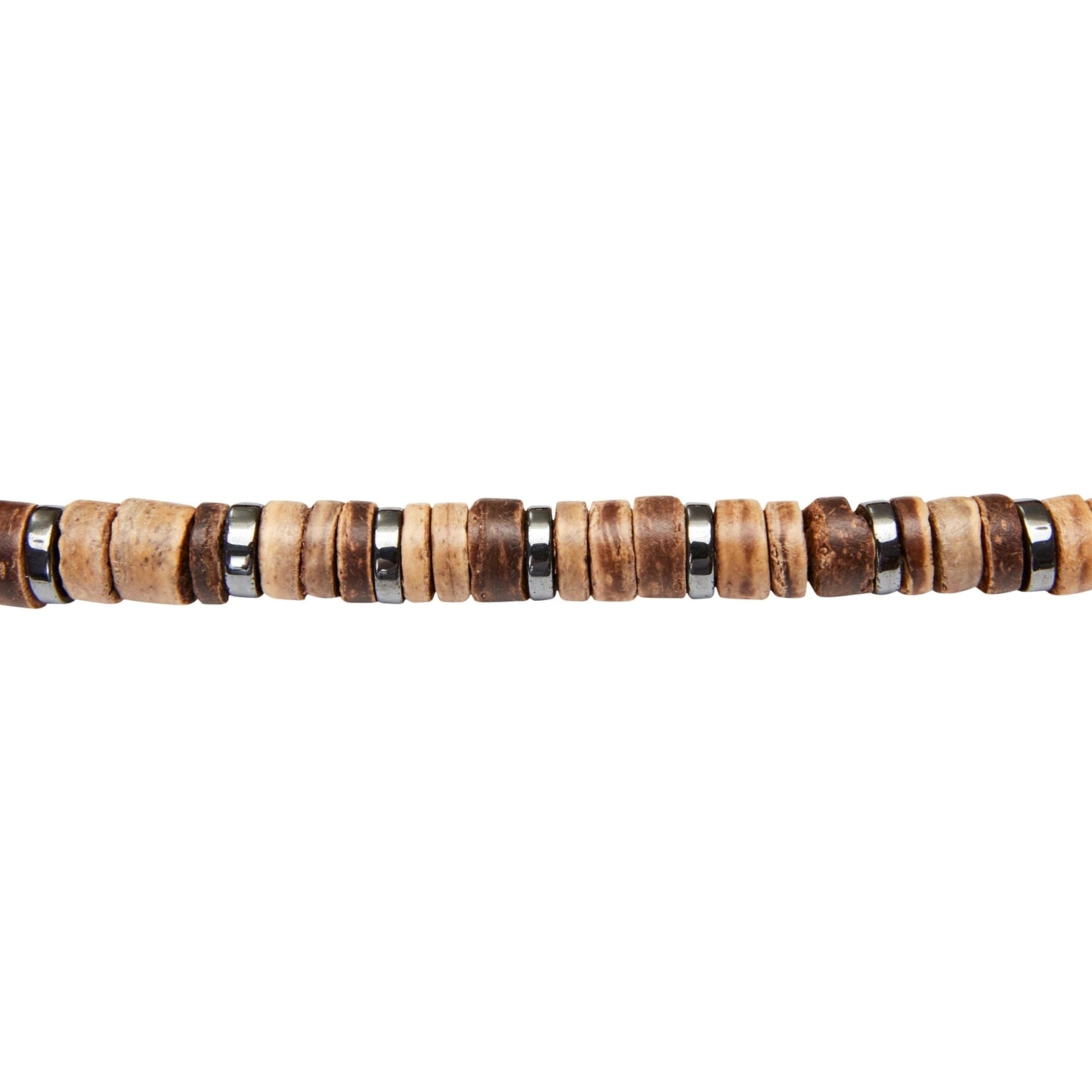 Crystals by HCA-Armband-VIRO XL-Hout/hematiet-Breed