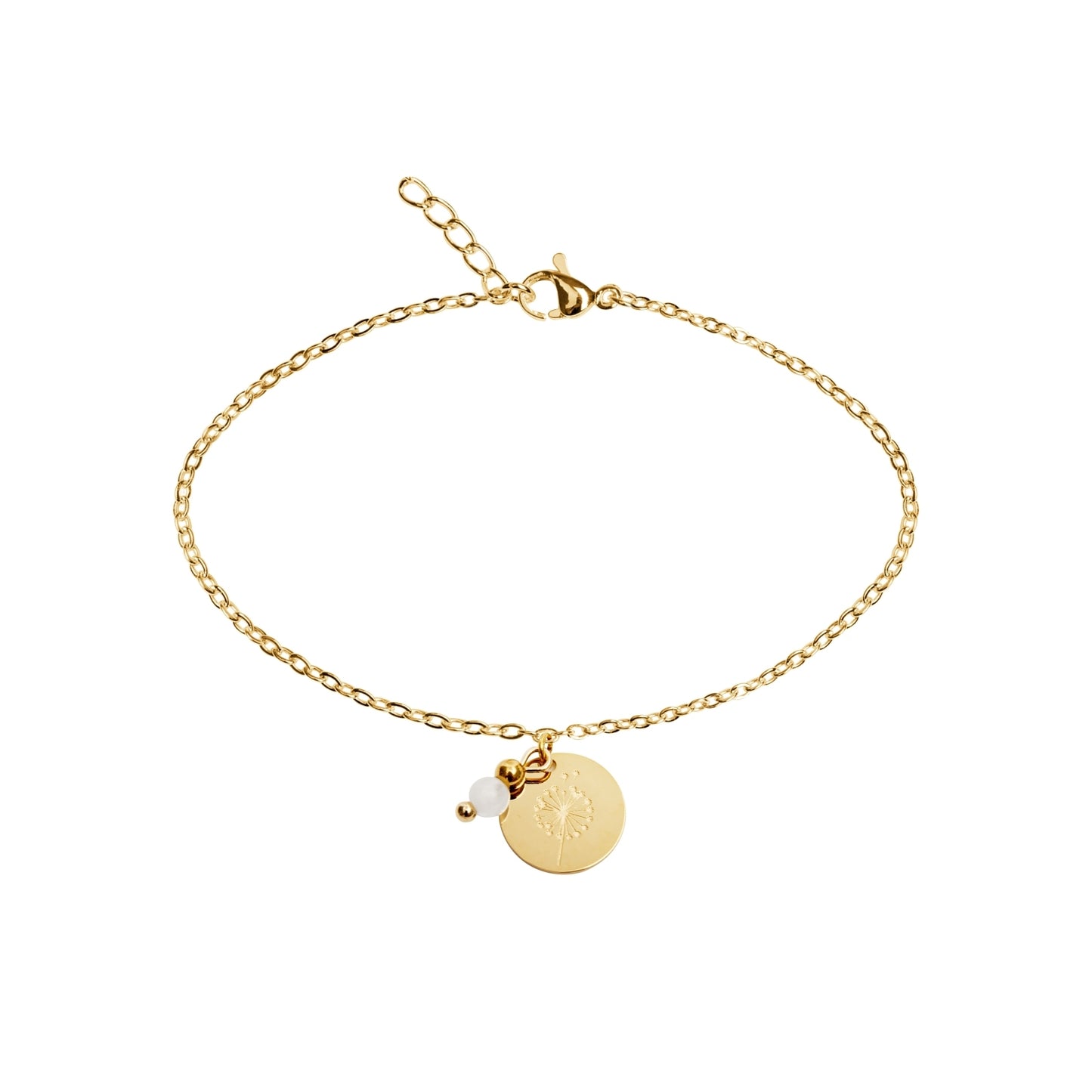 Crystals by HCA-Armband-Make a wish-Verguld-Maansteen