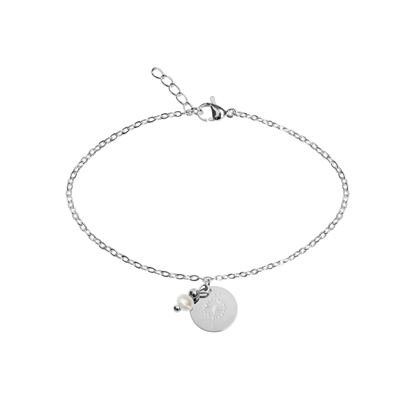 Crystals by HCA-Armband-Make a wish-Verzilverd-Parel