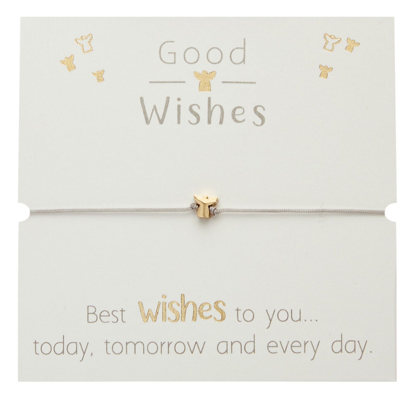 Crystals by HCA-Armband-Good Wishes-Verguld-Engel