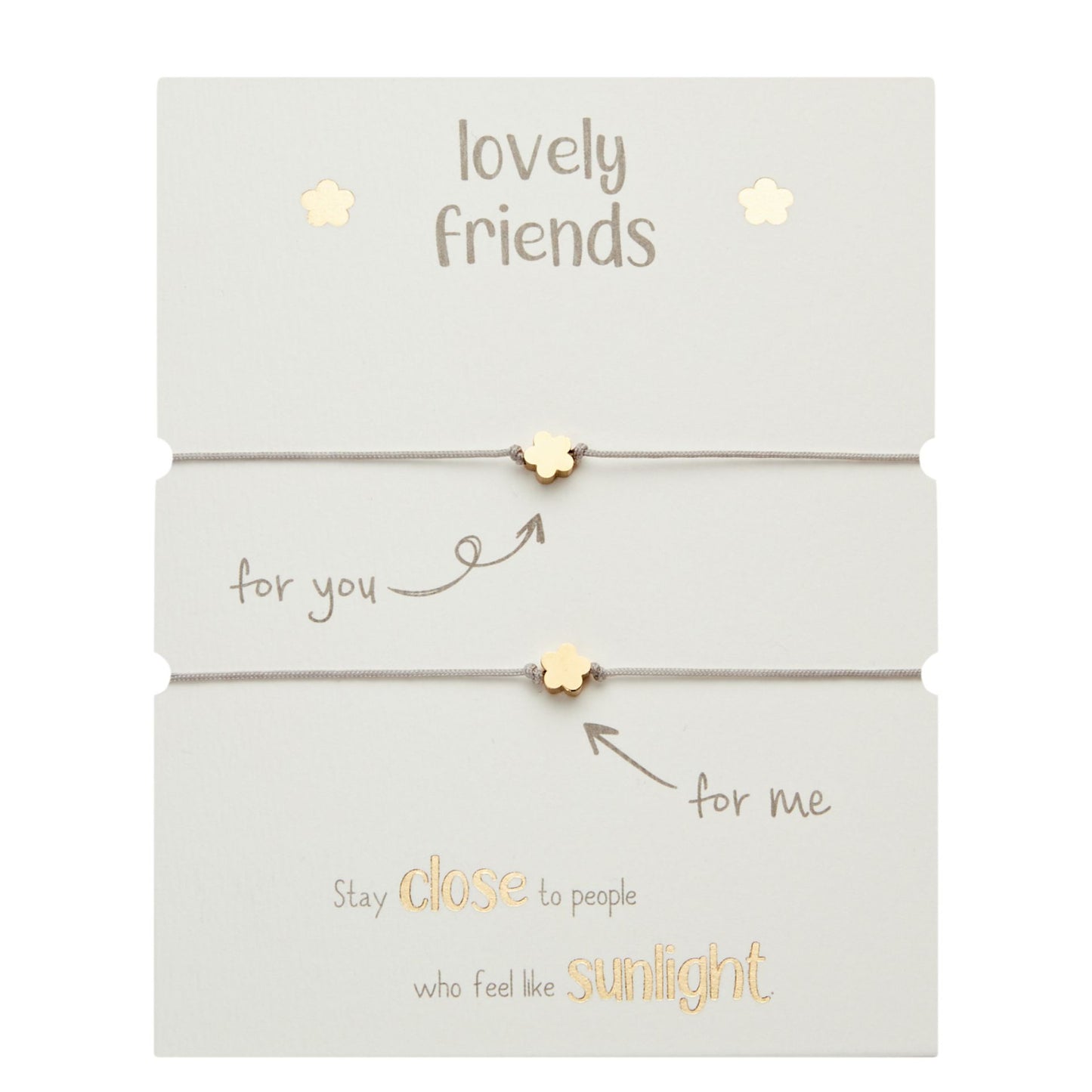 Crystals by HCA-Armbanden-Lovely friends-verguld-bloem