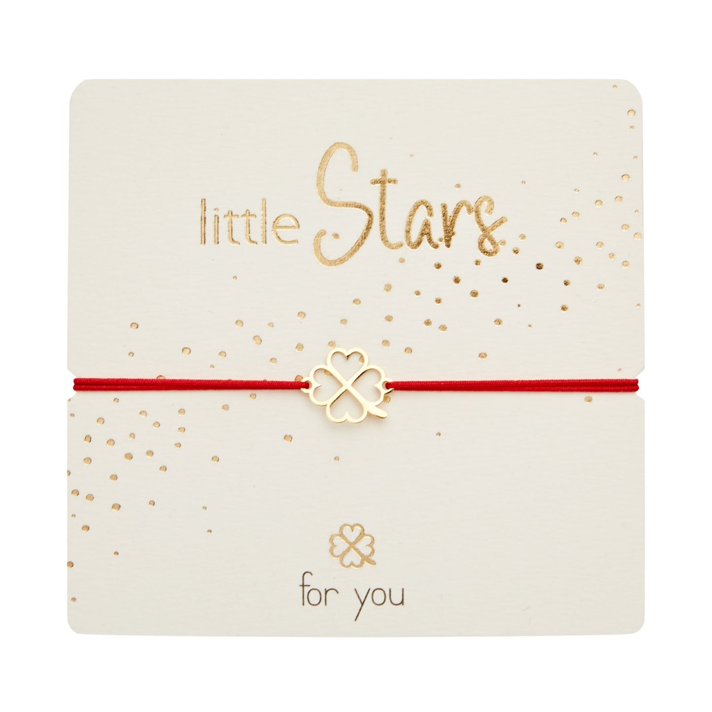 Crystals by HCA-Armband-Little Stars-Verguld-Klaverblad