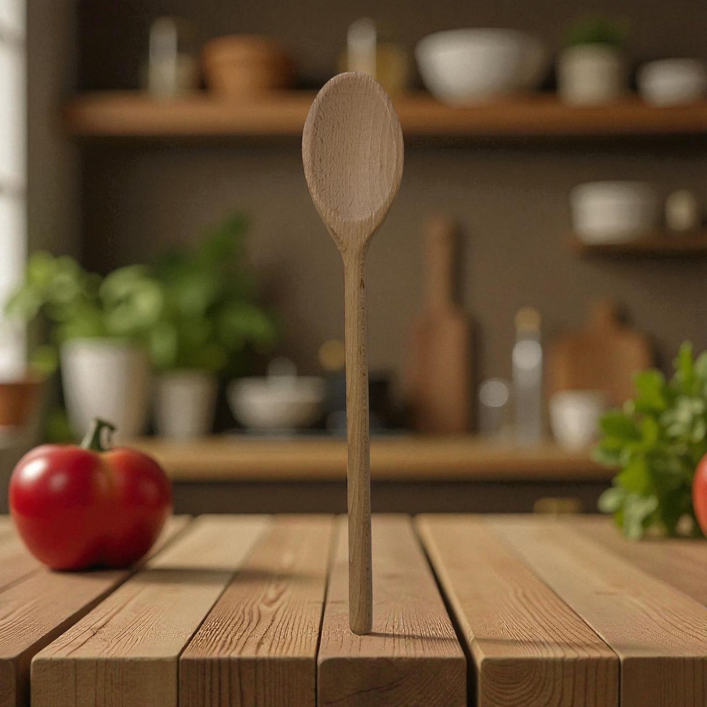 Houten lepel - pollepel - kooklepel - 30 cm - beukenhout
