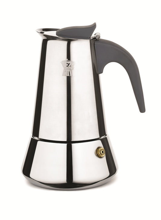 Pezzetti espressomaker - koffiemaker - 10 kops - roestvrijstaal - inductie - gas - elektrisch - percolator