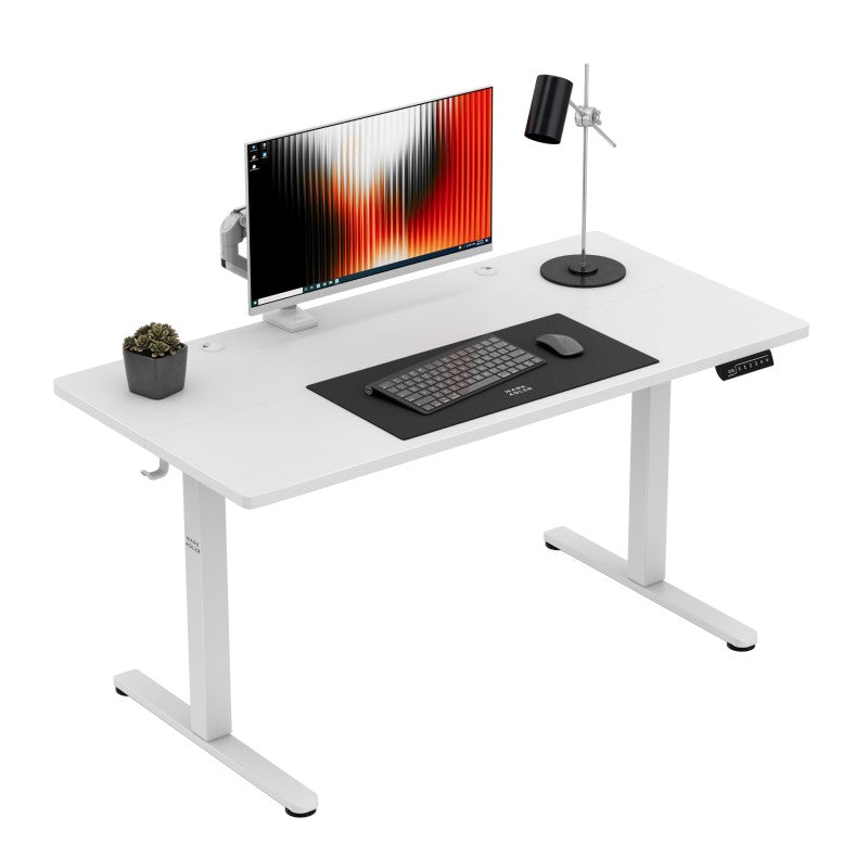 Mark Adler-Bureau-Leader 7.3-140x70 cm-Elektrisch verstelbaar-Wit