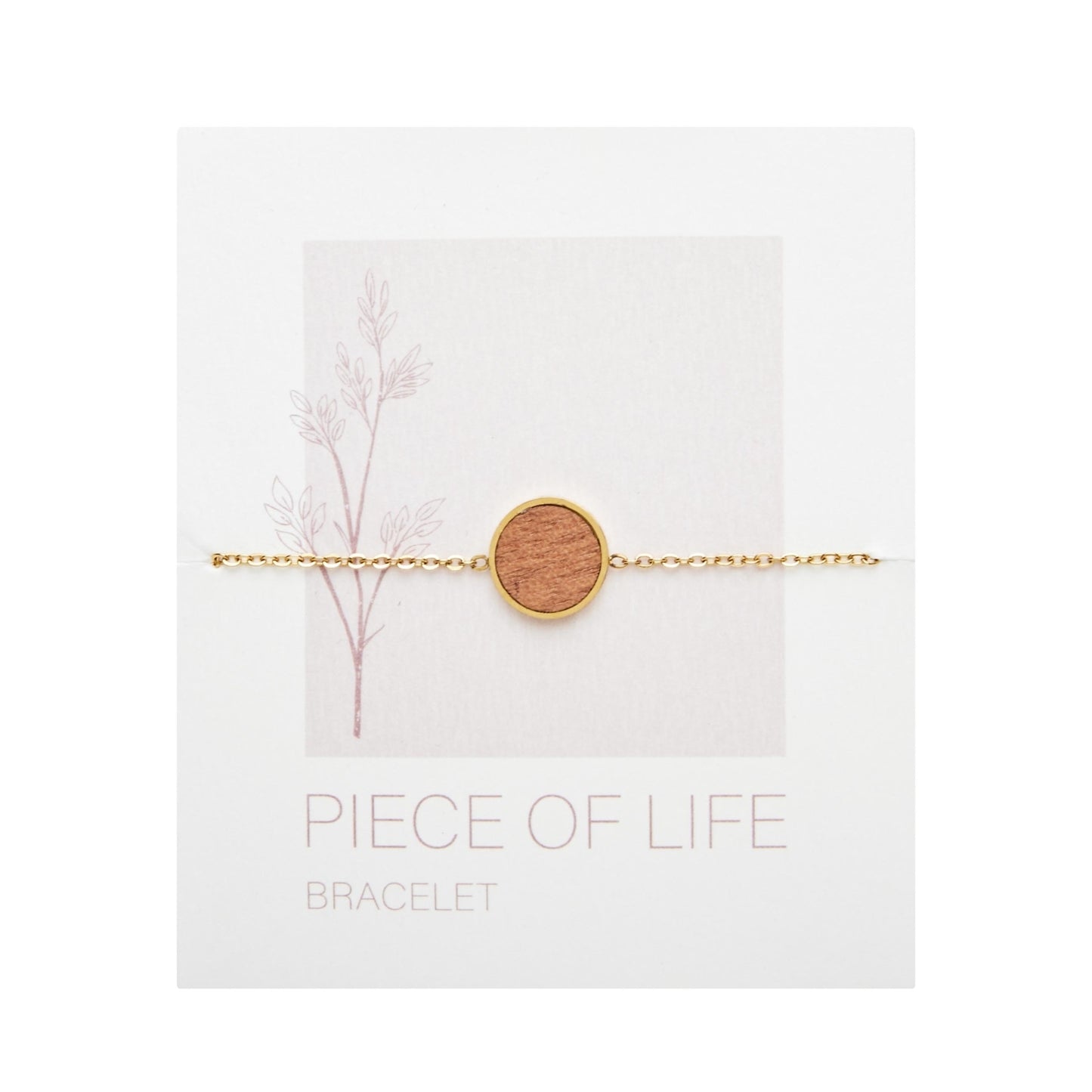Crystals by HCA-Armband-Piece of Life-verguld-cirkel