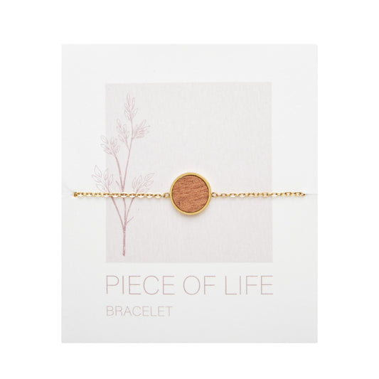 Crystals by HCA-Armband-Piece of Life-verguld-cirkel