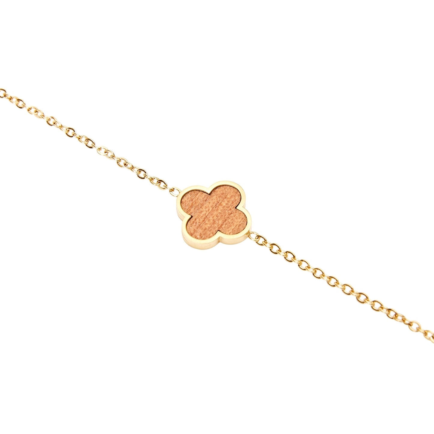 Crystals by HCA-Armband-Piece of Life-Verguld-Klaverblad