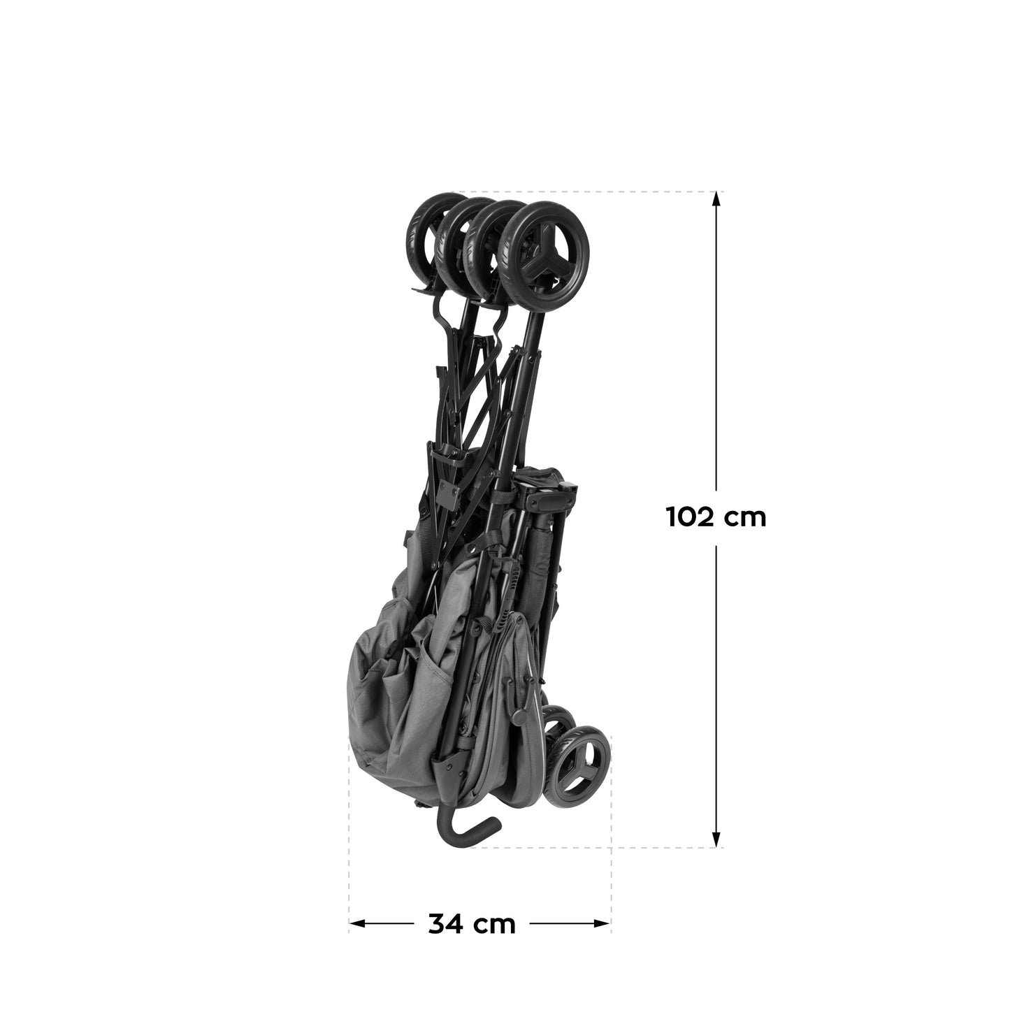 Tulano-Buggy-Davos 35-Vanaf 6 maanden-Tot 22 kg-Grijs/zwart