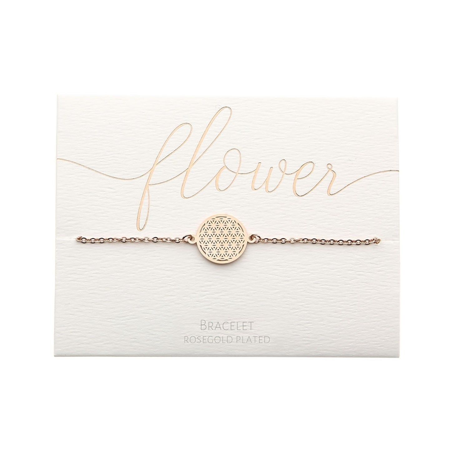 Crystals by HCA-Armband - Roségoud - Bloem des Levens