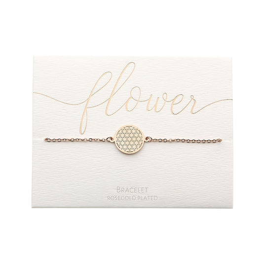Crystals by HCA-Armband - Roségoud - Bloem des Levens