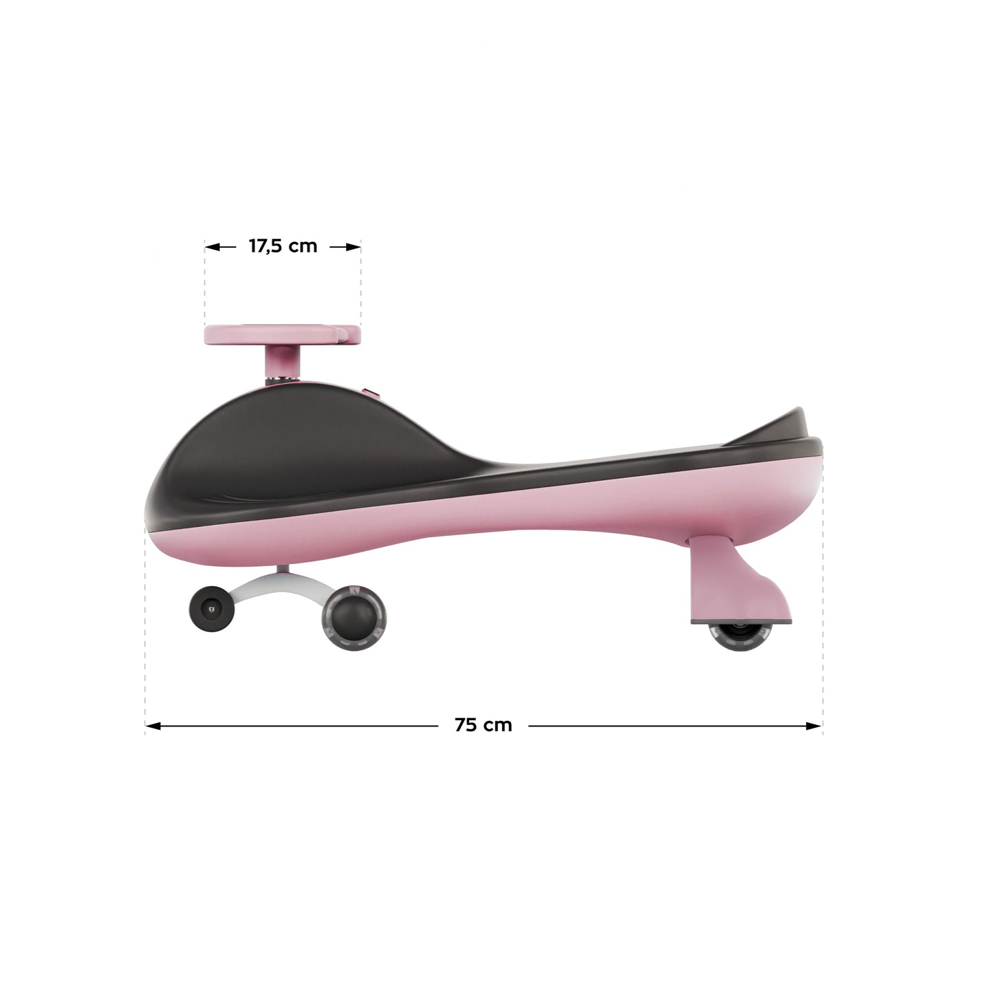 Tulano-Focus 45-Loopauto-Gravitatie/zwaartekrachtrijder-tot 100 kg-Roze
