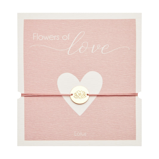 Crystals by HCA-Armband-Flowers of Love-Verguld-Lotusbloem