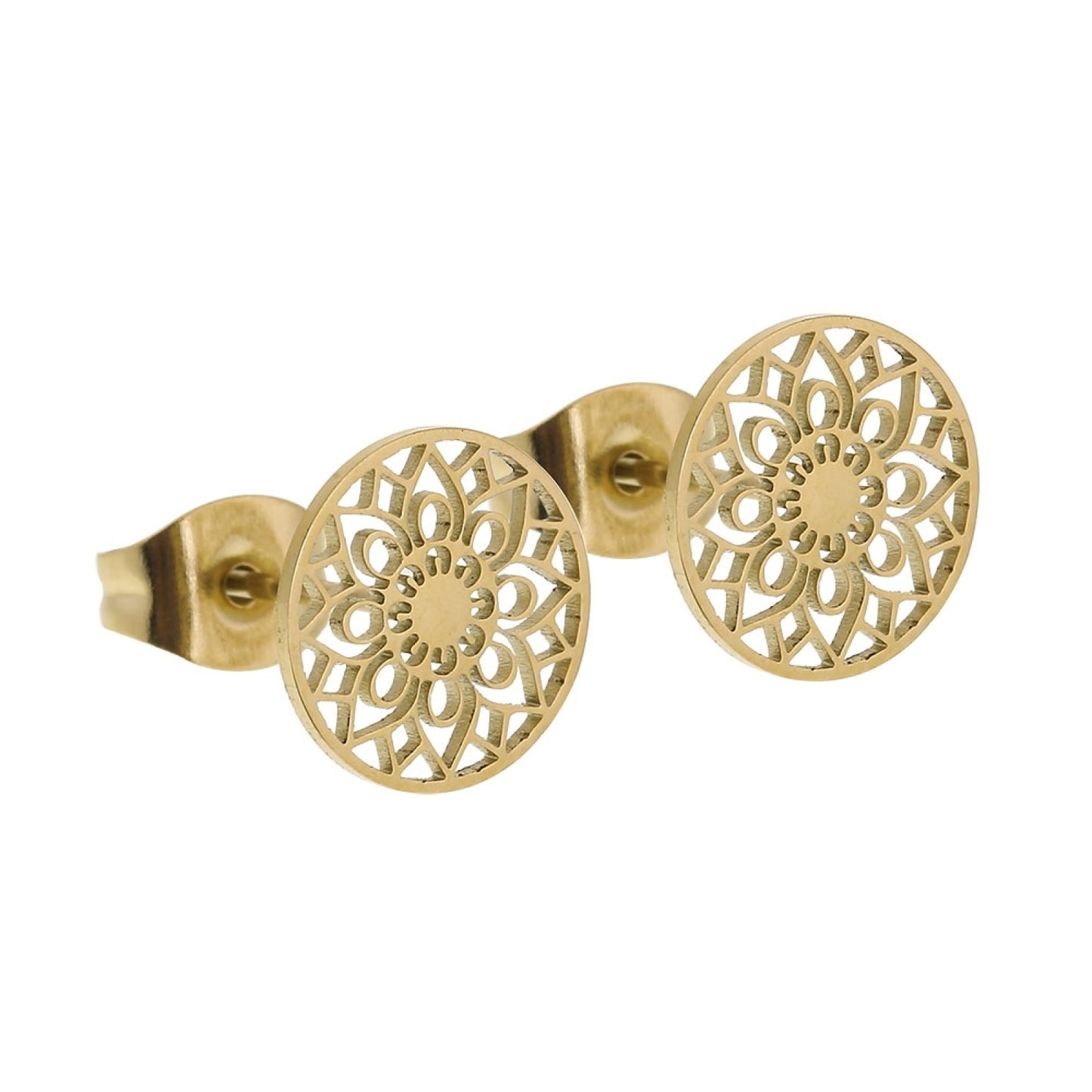 Crystals by HCA Classic Earrings Gold Plated Heart