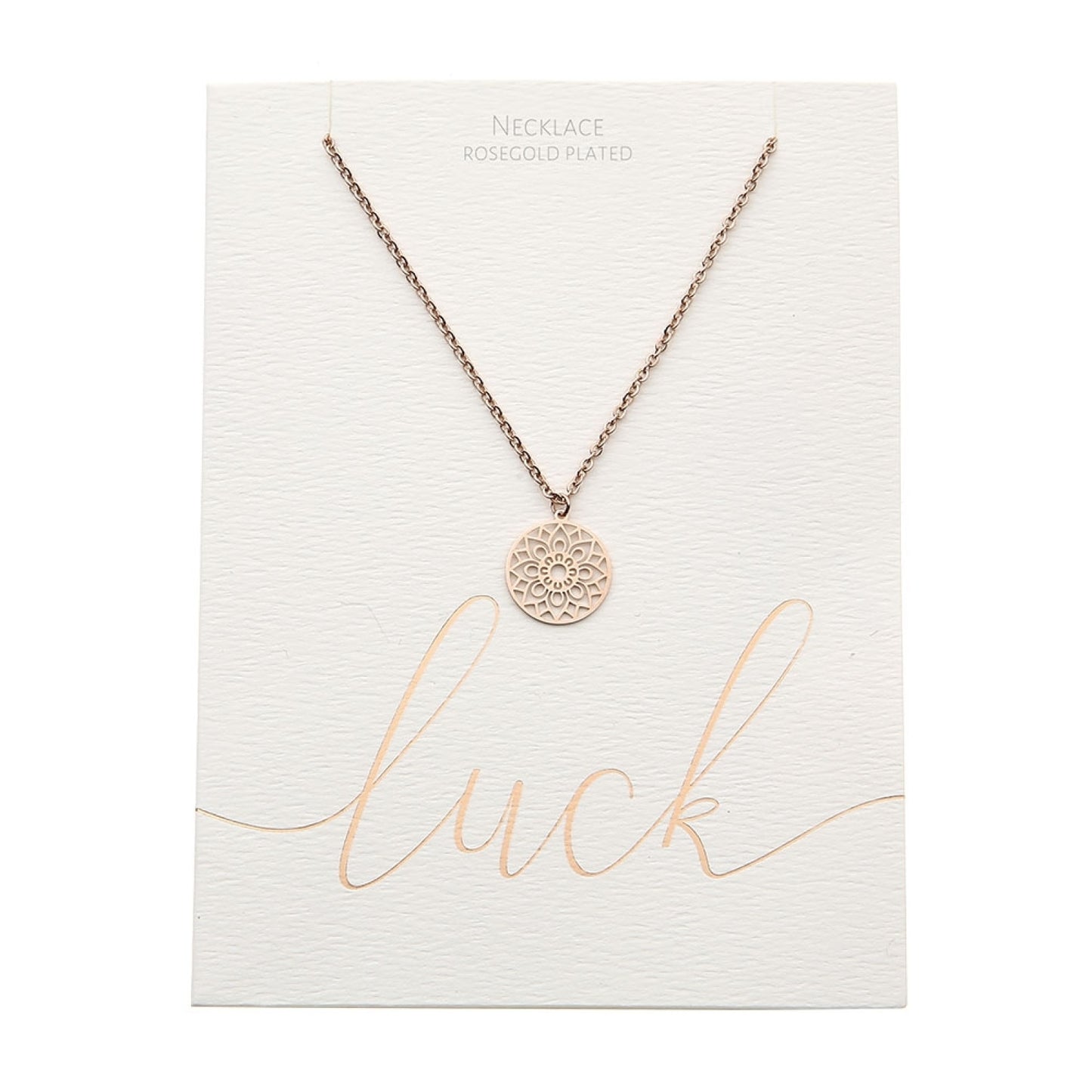 Crystals by HCA-Classic-Ketting-Roségoud-Mandala of luck