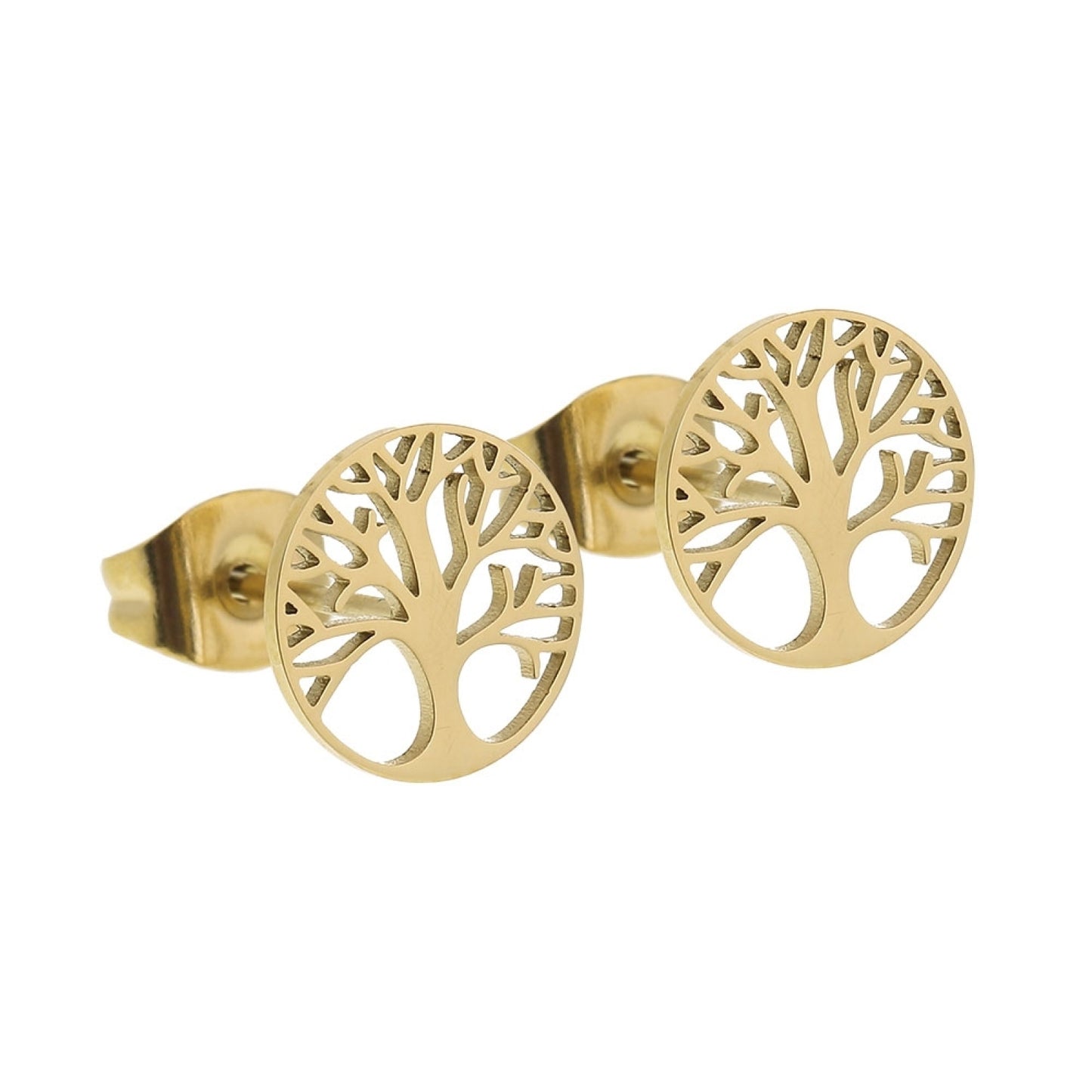Crystals by HCA Classic Earrings Gold Plated Tree of Life