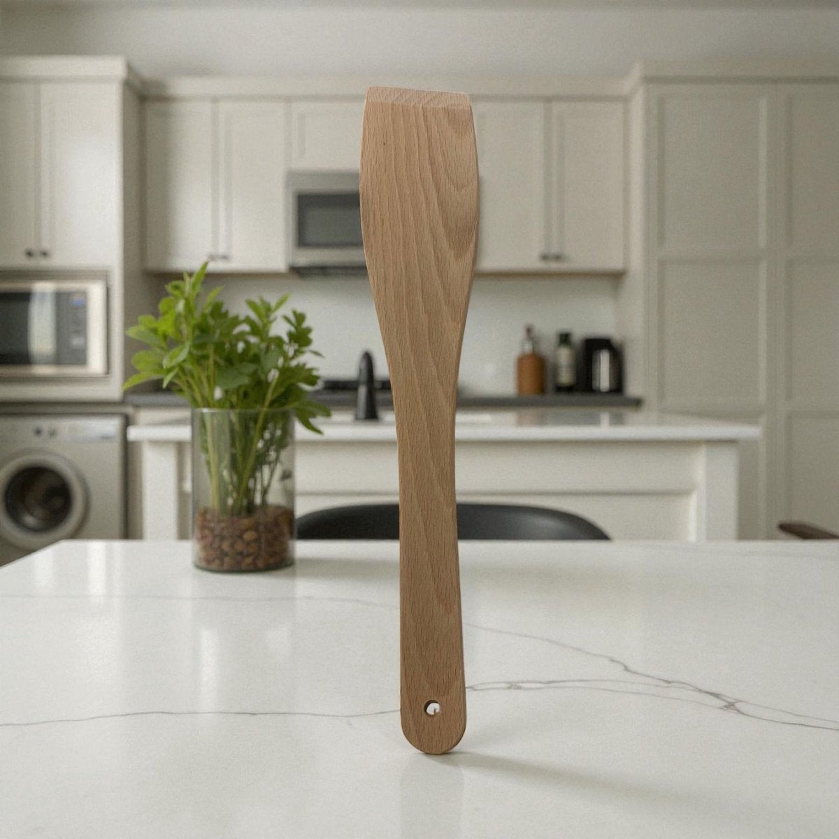 Houten spatel - bakspaan- bakspatel - set van 3 stuks - 30 cm - beukenhout