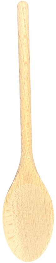 Houten lepel - pollepel - kooklepel - ovaal - set van 3 stuks - 25/30/35 cm - beukenhout