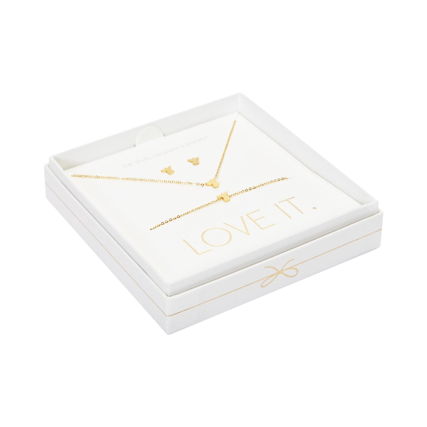 Crystals by HCA-Geschenkset-Love it.-Verguld-Engel