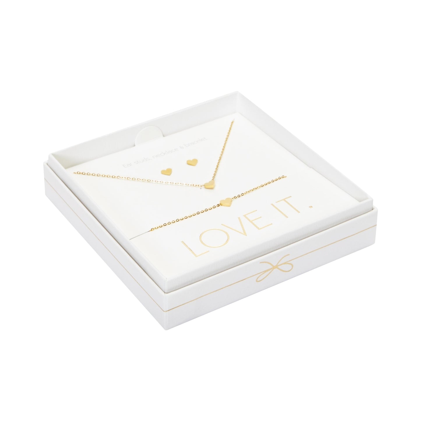 Crystals by HCA-Geschenkset-Love it.-Verguld-Hart