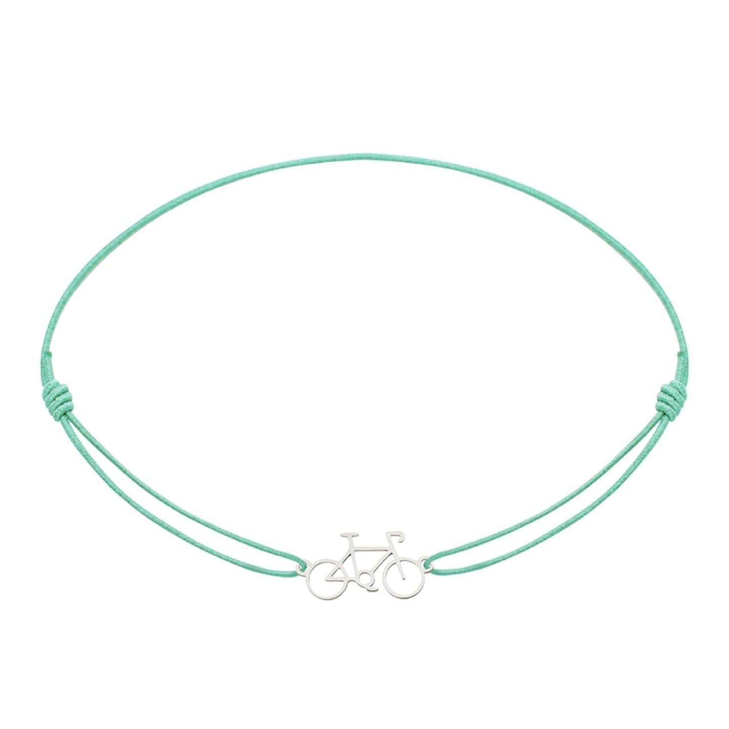 Wenskaart met armband-Little Companion-Fiets-Roestvrij staal