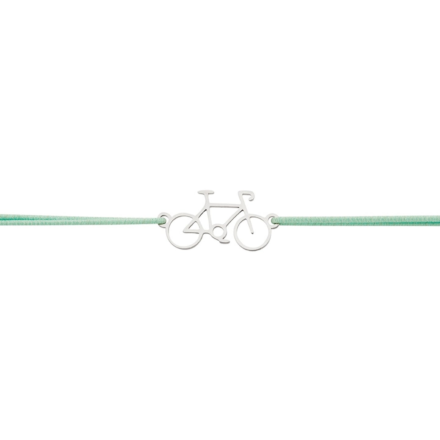 Wenskaart met armband-Little Companion-Fiets-Roestvrij staal