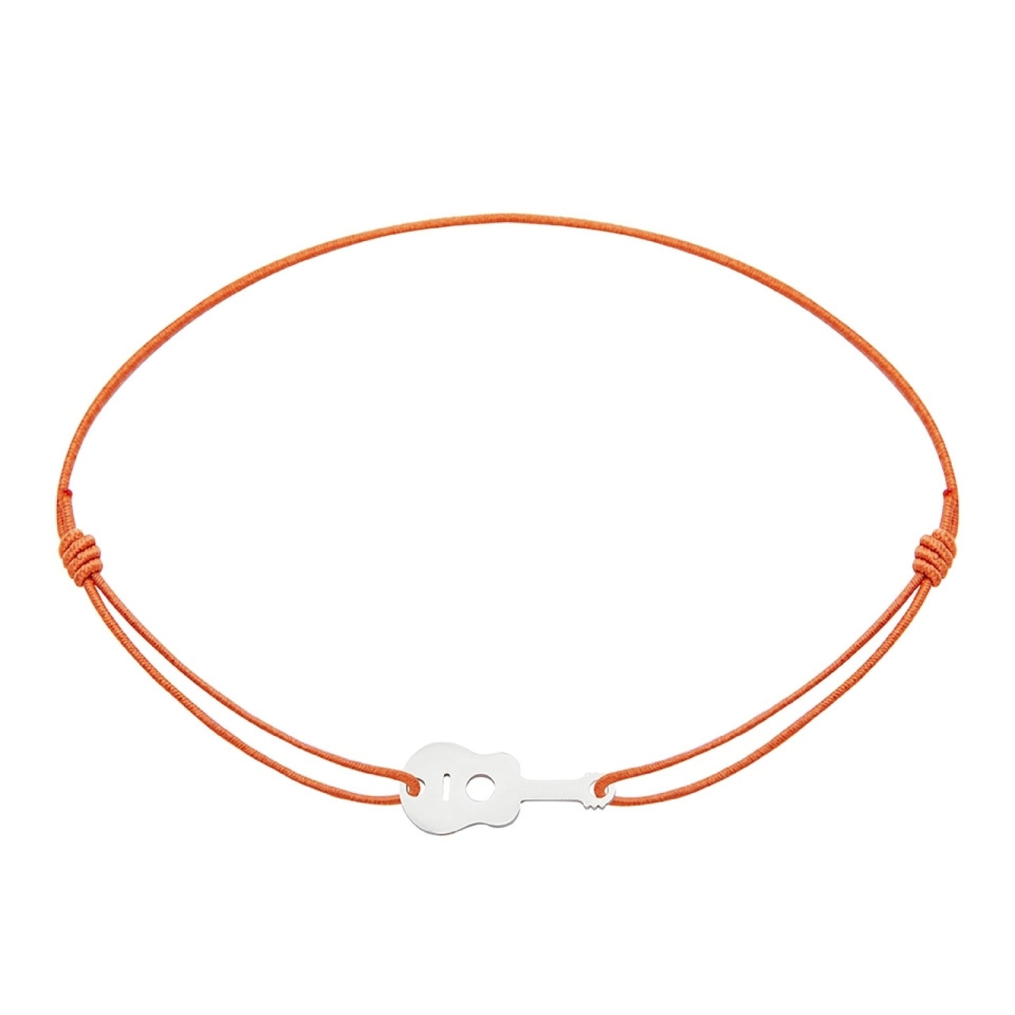 Wenskaart met armband-Little Companion-Gitaar-Roestvrij staal