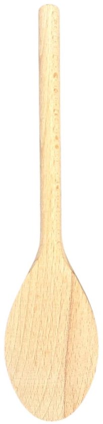 Houten lepel - pollepel - kooklepel - ovaal - set van 3 stuks - 25/30/35 cm - beukenhout