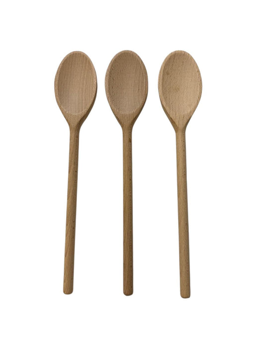 Houten lepel - pollepel - kooklepel - set van 3 stuks - 30 cm - beukenhout