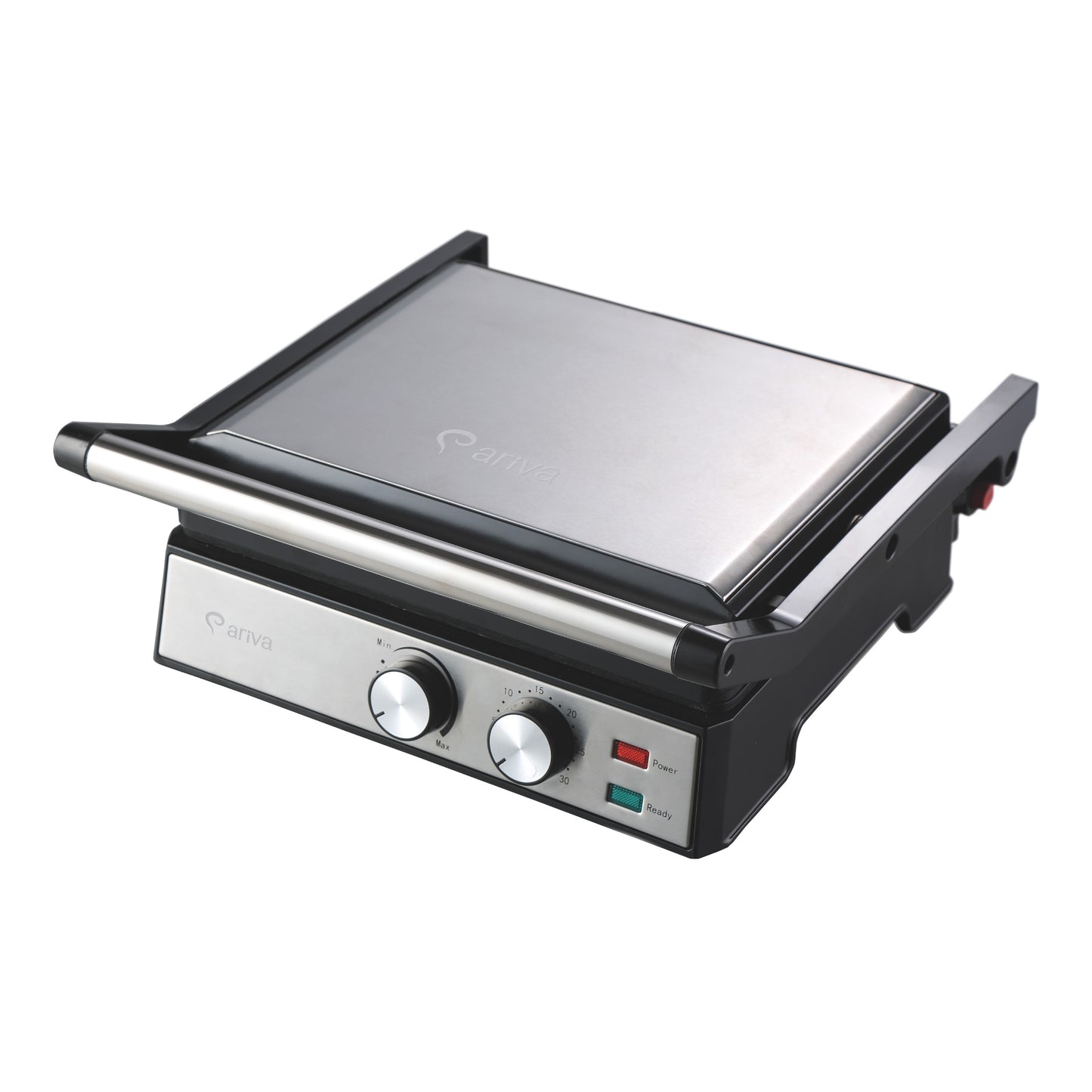 ARIVA Grill-29x24cm-2 in 1-contact grill-table grill-sandwich maker-Ceramic non-stick coating-Timer-2000W