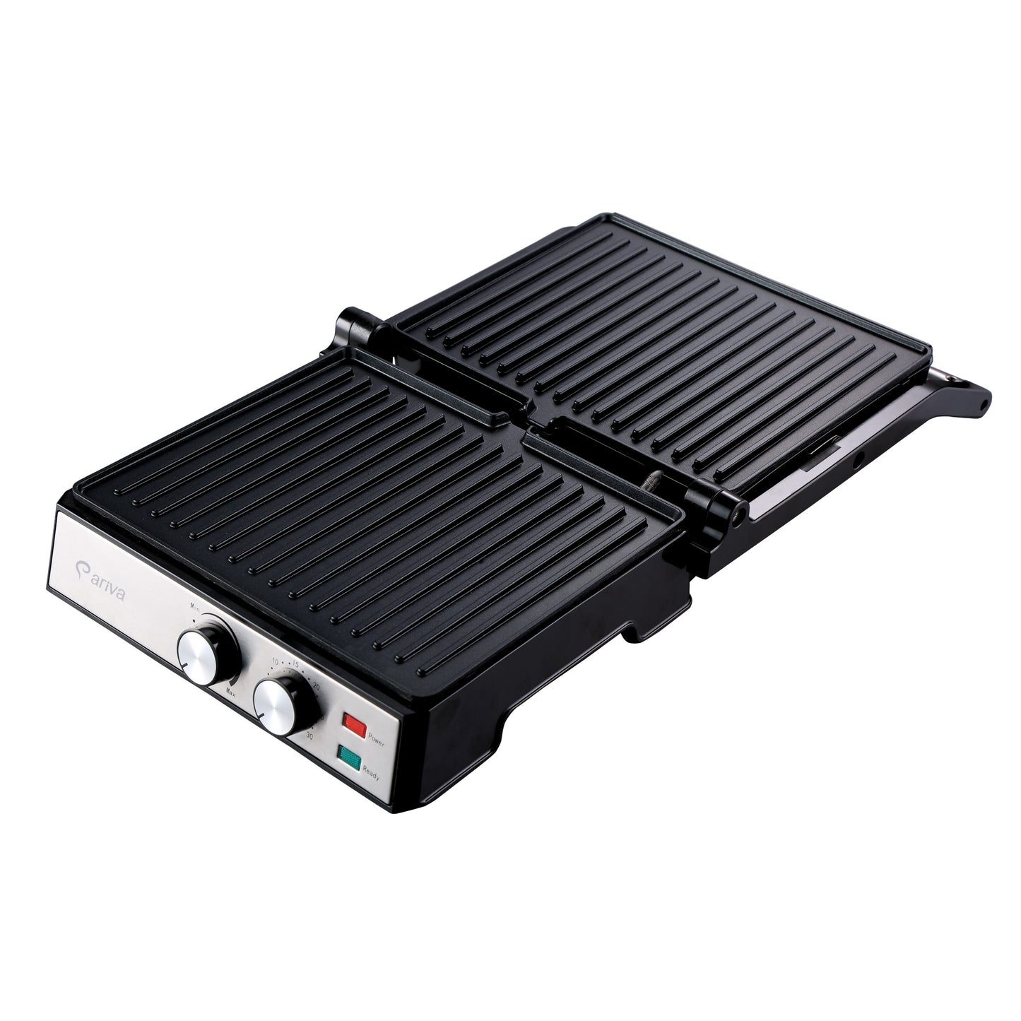 ARIVA Grill-29x24cm-2 in 1-contact grill-table grill-sandwich maker-Ceramic non-stick coating-Timer-2000W