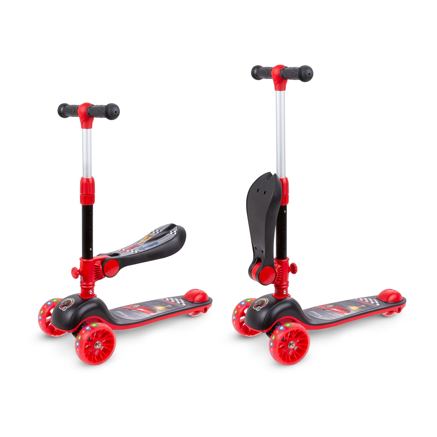 Kidwell-RIMBA-step-Rood/zwart-met zadel