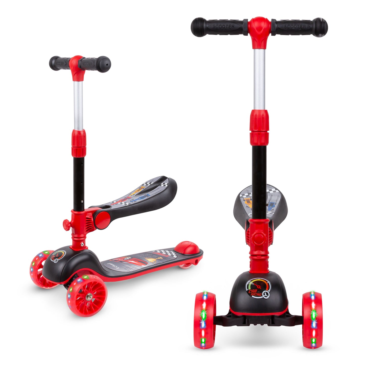 Kidwell-RIMBA-step-Rood/zwart-met zadel