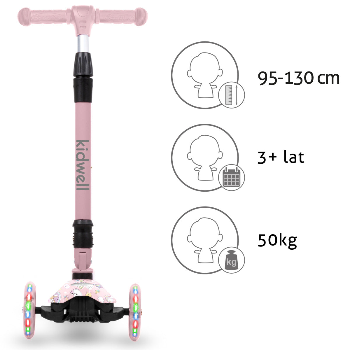 Kidwell-VENTO-OPVOUWBARE STEP 120 mm-Unicorn