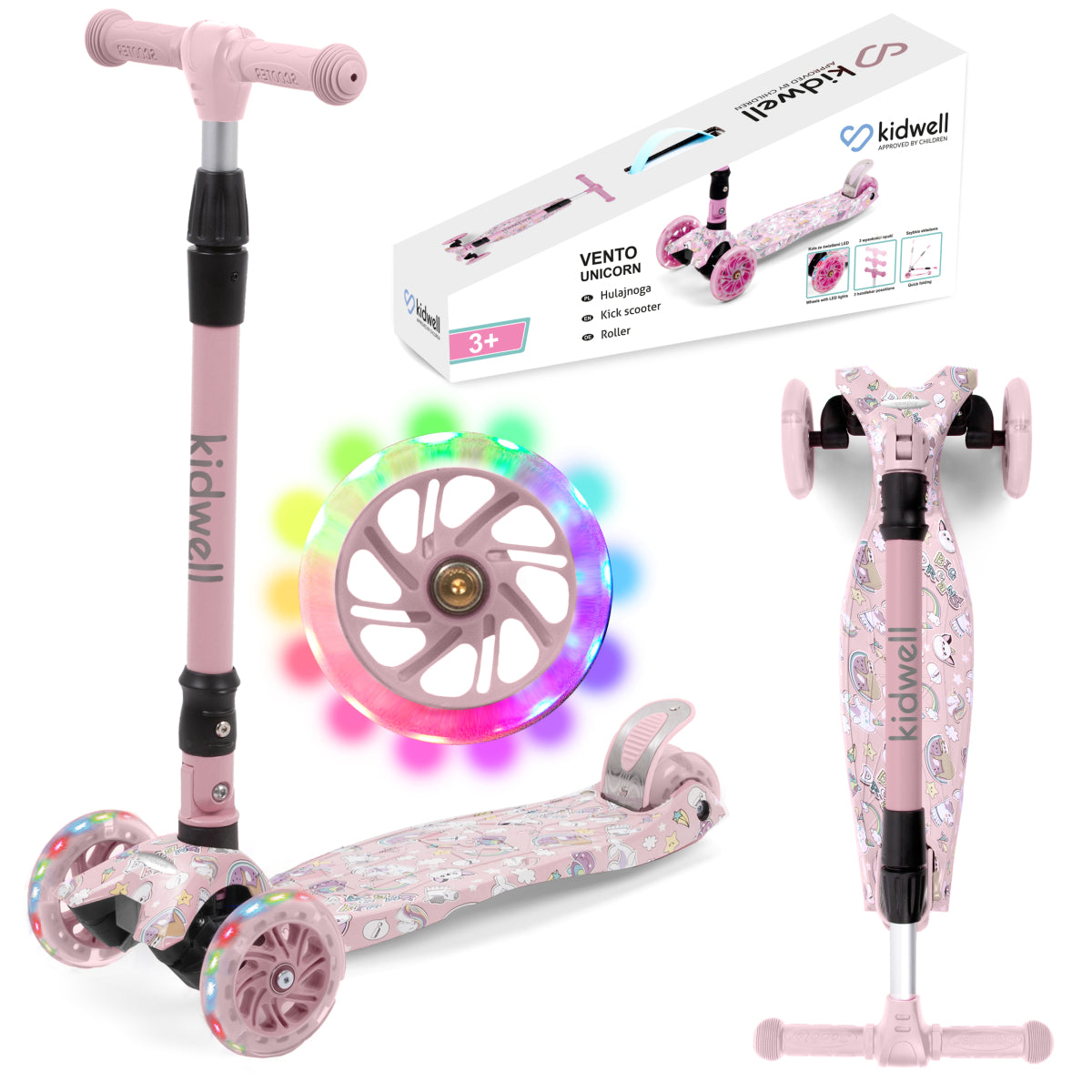 Kidwell-VENTO-OPVOUWBARE STEP 120 mm-Unicorn