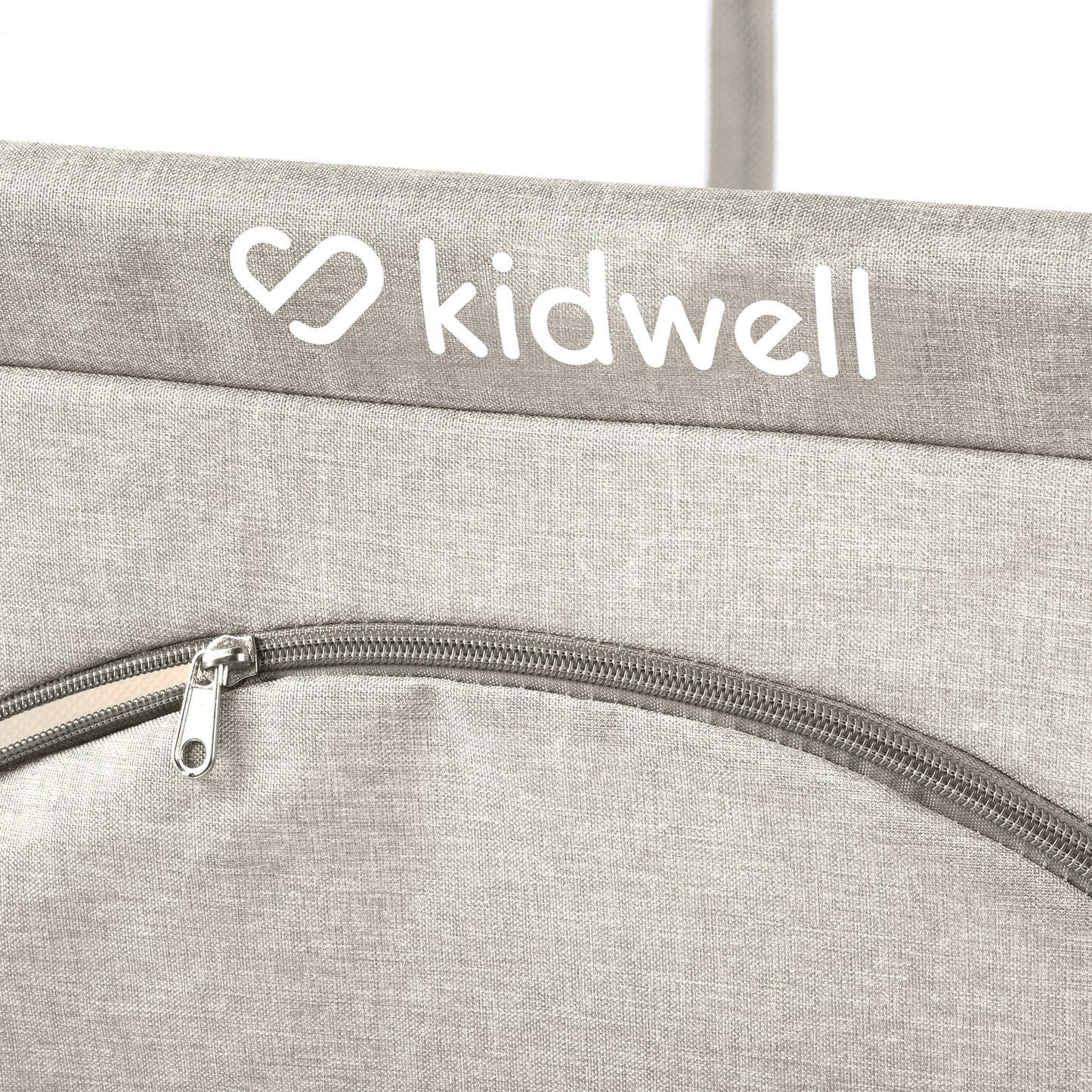 Kidwell-FANKO-babybox-kinderbox–130x130cm–voor binnen en buiten-beige-ademend gaas-EN71-gecertificeerd-6 tot 36 maanden